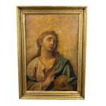 ANONIMO, Religious figure with a skull