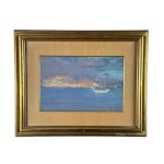 V. Colucci, Seascape with boats - V. Colucci