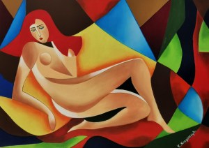 Krystyna KRZYSZCZYK (ur. 1959), Na sofie, 2025