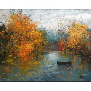 Tetiana RUSAKOVA (geb. 1952), Landschaft. Herbst, 2025