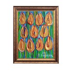 Edward Dwurnik "Golden Tulips" (2017)