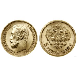Russia, 5 rubles, 1902 AP, St. Petersburg