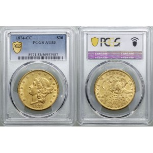 United States of America (USA), $20, 1874 CC, Carson City