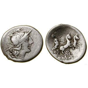 Römische Republik, Denar, (157-156 v. Chr.), Rom