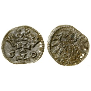 Pologne, denier, 1550, Gdansk