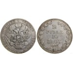 Poland, 1 1/2 rubles = 10 zlotys, 1837 MW, Warsaw