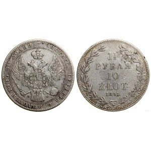 Poland, 1 1/2 rubles = 10 zlotys, 1841 MW, Warsaw