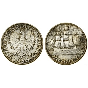Poland, 2 zloty, 1936, Warsaw