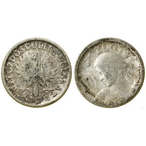 Poland, 1 zloty, 1924, Paris