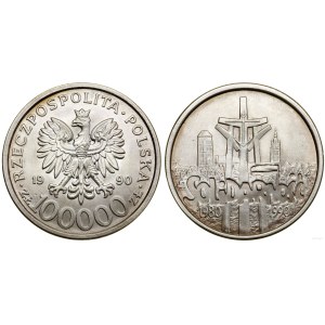 Polska, 100.000 złotych, 1990, USA
