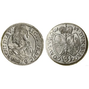 Austria, 3 krajcary, 1663, Hall