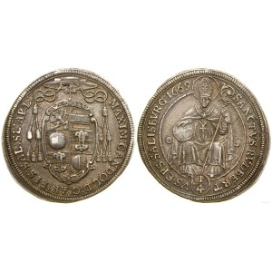 Austria, 1/4 thaler, 1669, Salzburg