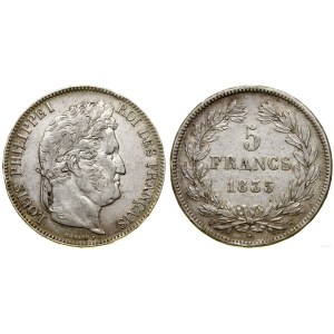 Francia, 5 franchi, 1835 W, Lille