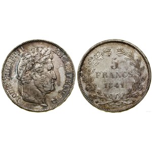 France, 5 francs, 1841 K, Bordeaux