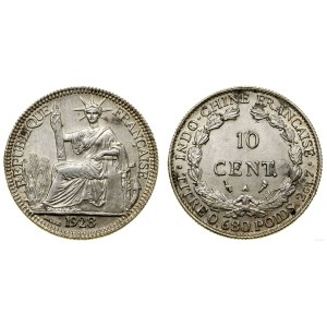 French Indochina, 10 centimes, 1928 A, Paris