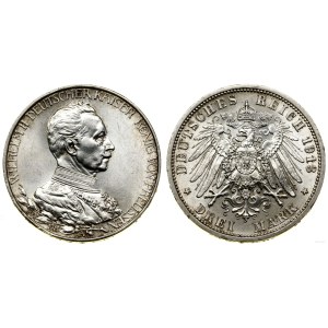 Germany, 3 marks, 1913 A, Berlin