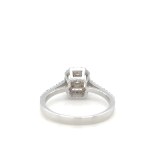 PRSTEN Z BÍLÉHO ZLATA - 2,60 GR S DIAMANTY - DH-R1020