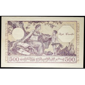 500 francs type violet 15-9-1944.