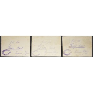 Lot (3) - 1, 3 and 5 mark Gutschein type vouchers - Sondernach (Alsace) ND (1914).