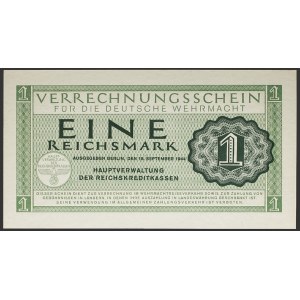 1 reichsmark (Deutsche Wehrmacht) 15 septembre 1944.