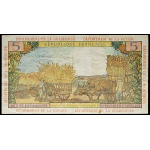 5 francs type “Pointe-à-Pitre” ND (1964).