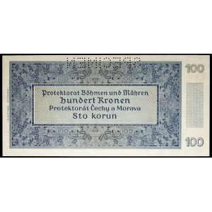 100 korun (SPÉCIMEN) August 20, 1940.