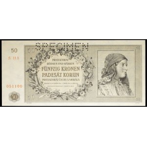 50 korun (SPÉCIMEN) September 25, 1944.