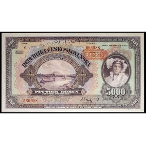 5000 korun (SPEZIMEN) 6. Juli 1943.