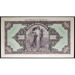 5000 korun (SPEZIMEN) 6. Juli 1943.
