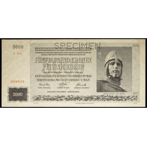 5000 korun (SPÉCIMEN) February 24, 1944.