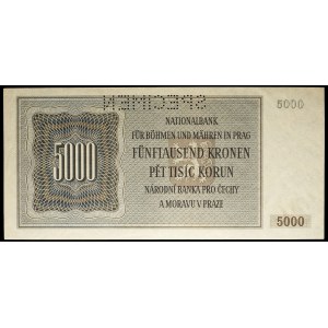 5000 korun (SPÉCIMEN) February 24, 1944.