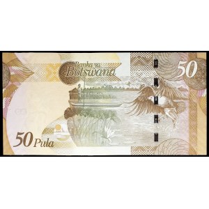 50 pula mit dem Porträt von Präsident Seretse Khama 2009.