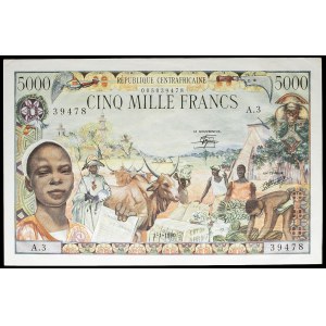 5000 francs, modified type 1-1-1980.