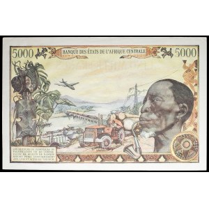 5000 francs, modified type 1-1-1980.