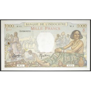1000 francs - Banque de l’Indochine ND (1938).