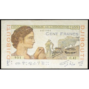 100 francs type laboureur - Banque de l'Indochine ND (1946).