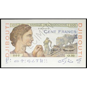 100 francs type “laboureur” (SPÉCIMEN) - Banque de l’Indochine ND (1946).
