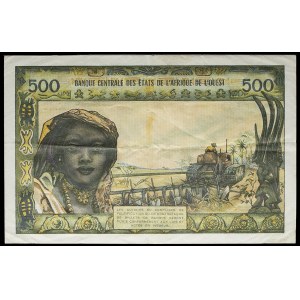 500 francs - H (Niger) ND (1973).