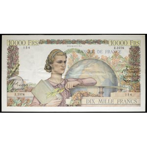 10 000 franků typ Génie français 6-3-1952.