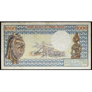 1000 francs with portrait of President Ali Bongo Ondimba ND (1974).