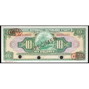 10 gourdes (SPÉCIMEN) ND (1967).