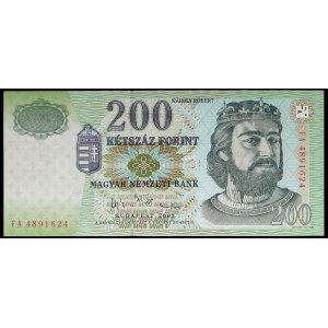 200 Forint mit dem Porträt von Karl I. (Károly Róbert) 2007.