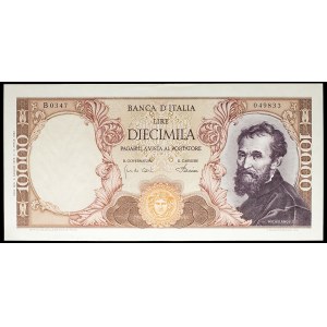 10 000 lire 4 janvier 1968.