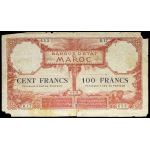 100 francs 1-2-1921.