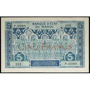 5 franków, zmodyfikowany typ ND (1924).