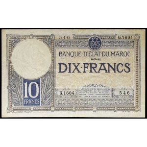 10 francs 6-3-1941.