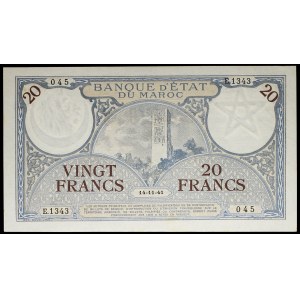 20 francs, modified type 14-11-1941.