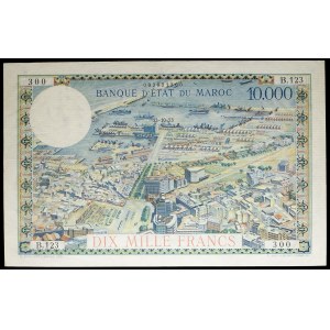 10,000 francs type vue de Casablanca 13-10-1953.