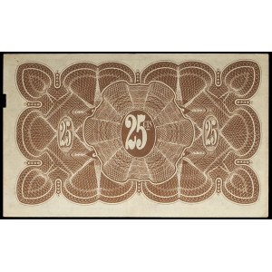 Unissued 25 centime brown bond (Remainder) - Banque André Krajewski ND (1920).