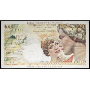 1000 francs type “Union Française” - Institut d’Émission des départements d’outre-mer ND (1964).
